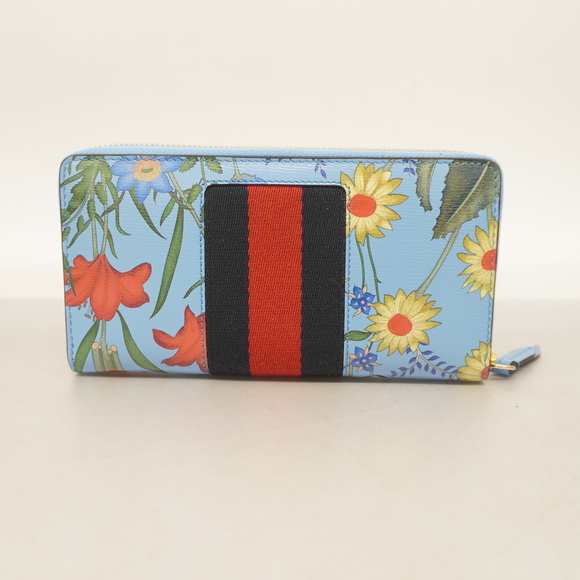 Auth Gucci Long Wallet Sylvie 476083 Leather Blue - Picture 6 of 6